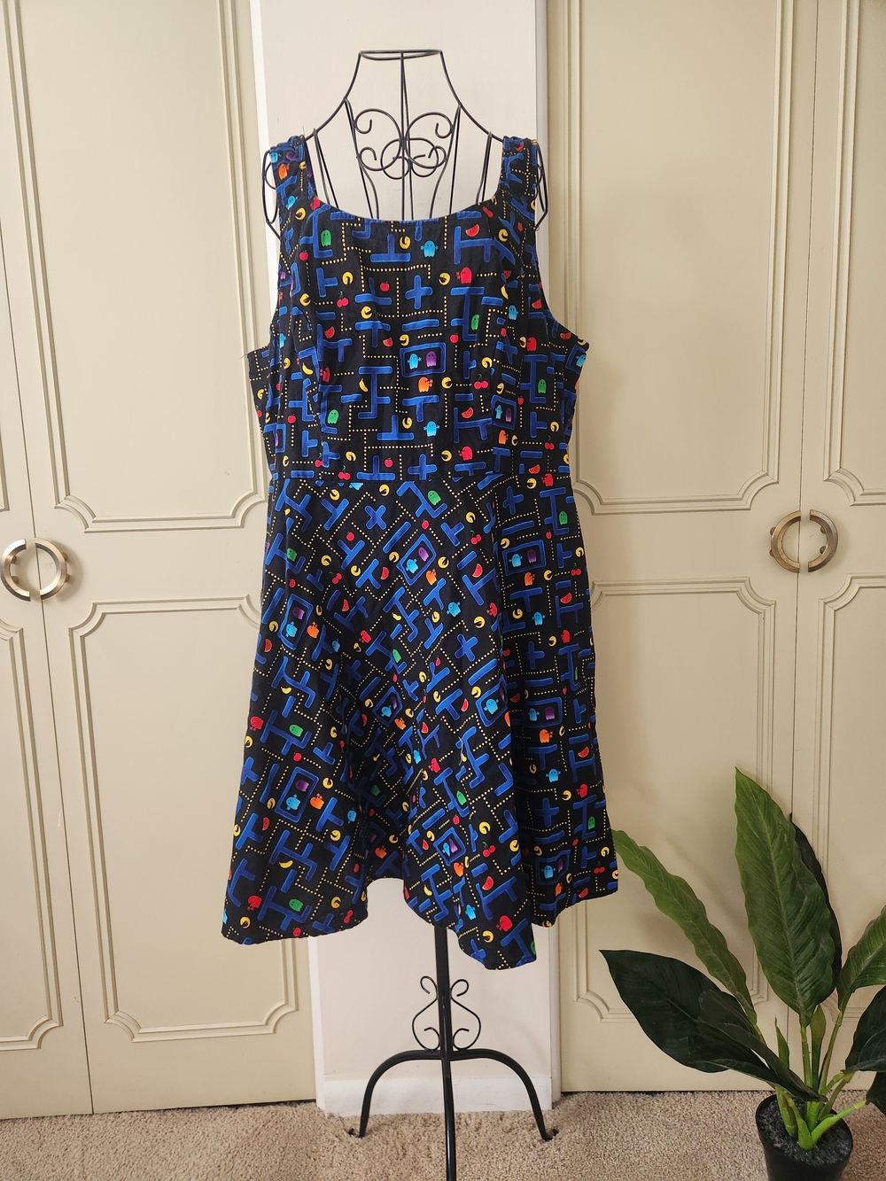 Retrolicious Pac-Man 100% Cotton Dress Size 3x